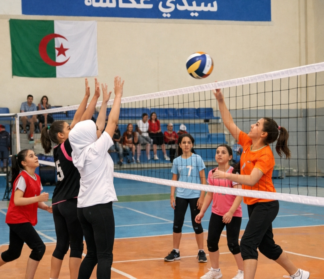 تعلم كرة الطائرة لفئة 12 سنة اناث