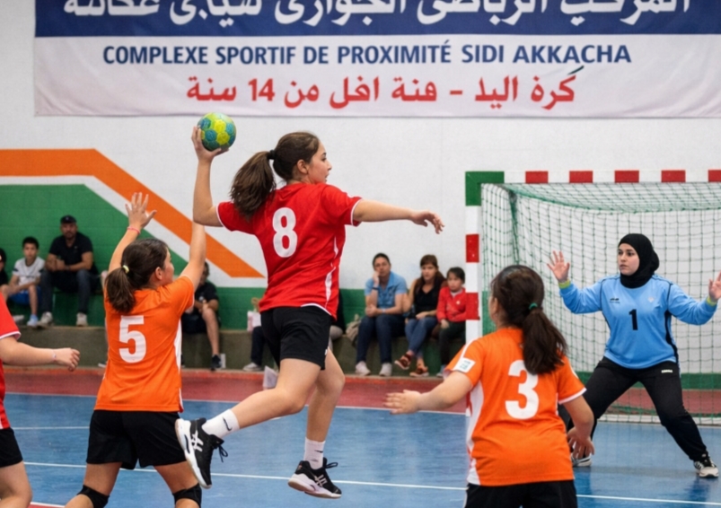 تعلم كرة اليد لفئة أقل من 14 سنة اناث