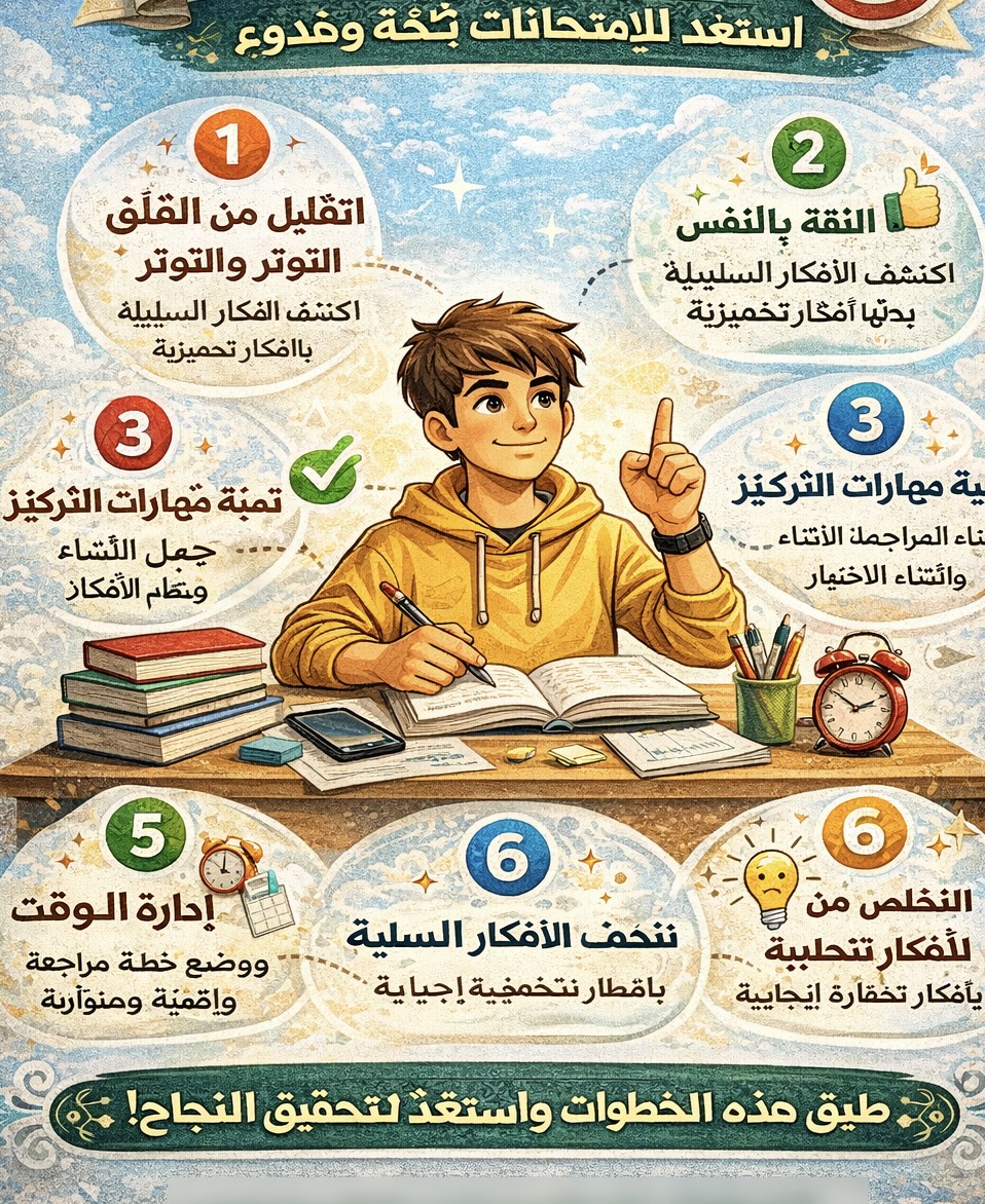 التحضير النفسي للإمتحانات