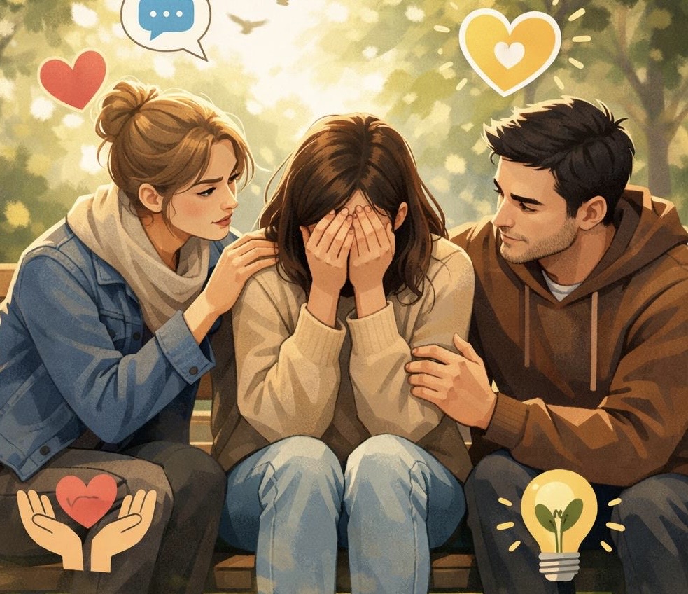 دور الأصدقاء في الدعم النفسي