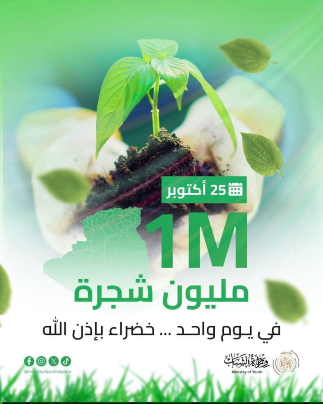 المشاركة في الحملة الوطنية - مبادرة مليون شجرة -